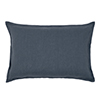 60cm Oxford Rectangular Cushion Cover in Indigo Waterford Linen