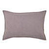 60cm Oxford Rectangular Cushion Cover in Mouse Waterford Linen