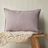 60cm Oxford Rectangular Cushion Cover in Mouse Waterford Linen