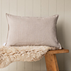 60cm Rectangular Cushion Cover in Natural Waterford Linen