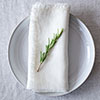 Set of 2 Napkins in Off-White Waterford Linen