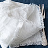 Set of 2 Napkins in Off-White Waterford Linen