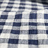 Killarney Linen Fabric in Indigo Blue