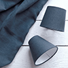 Waterford Linen Fabric in Indigo Blue