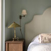 Hanson Library Plug-In Wall Light in Antiqued Brass