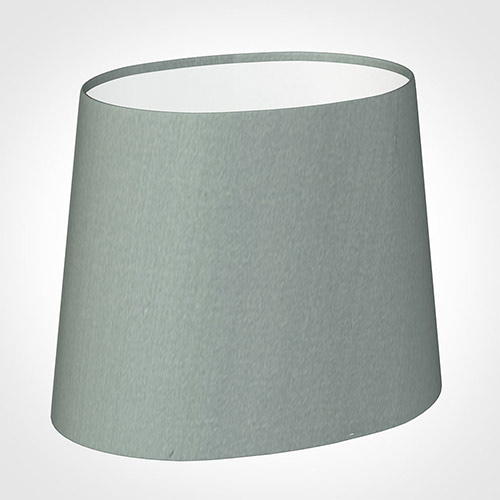 Oval Shades - Jim Lawrence - 20cm Sloped Oval Shade in Aquamarine Faux ...