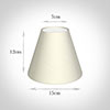 15cm Pendant Empire Shade in Cream Satin