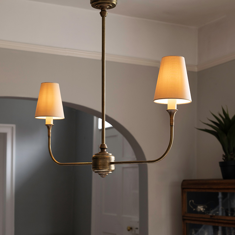 Product List - Jim Lawrence - Mayfield 2 Arm Pendant Light in Antiqued ...