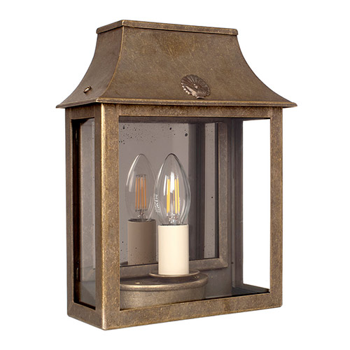 All Outdoor Lighting - Jim Lawrence - Peacock Lantern Vintage Mirror 