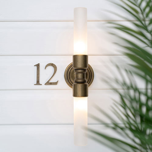 Dorset Double Wall Light, Frosted