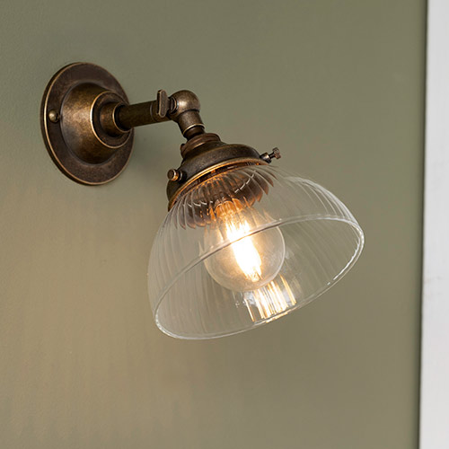 Allegra Adjustable Fine Fluted wall light