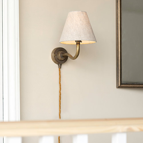 Carrick Plug-in Wall Light (up facing)