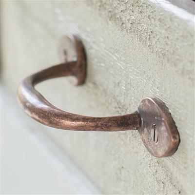 Gilby Drawer Pull in Heritage Copper