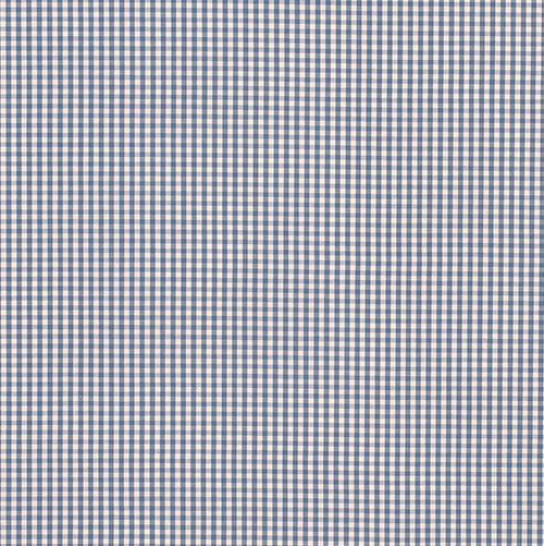 Cool Cotton Fabrics - Jim Lawrence - Longford Gingham Fabric in Azure ...