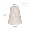 French Cone Candle Clip Shade in Natural Isabelle Linen