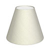 15cm Empire Shade in Pearl Faux Silk