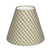 15cm Empire Shade in Natural Longford Gingham