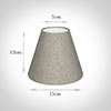 15cm Pendant Empire Shade in Limestone Herringbone Lovat Tweed