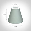 15cm Pendant Empire Shade in French Grey Silk