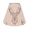 15cm Pendant Empire Shade in Natural Stag