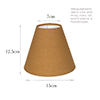 15cm Empire Shade in Ochre Waterford Linen