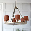 Waterford Pendant Light in Antiqued Brass