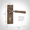 - Jim Lawrence - Pair of Chester Lever Handles with Bristol Keyhole ...