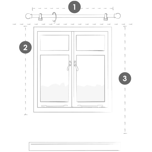 How to measure for curtains