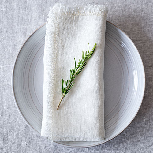 Napkins in Off White Waterford Linen