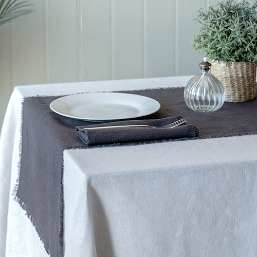 Tablecloth in Soft Grey Waterford Linen