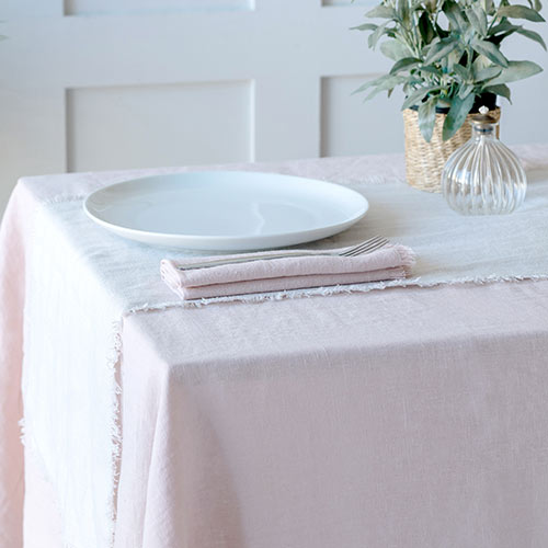 Tablecloth in Vintage Pink Waterford Linen