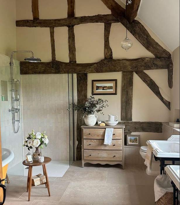 Barn interior bathroom