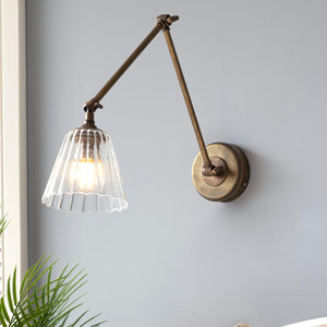 Newton Articulated Fluted Wall Light