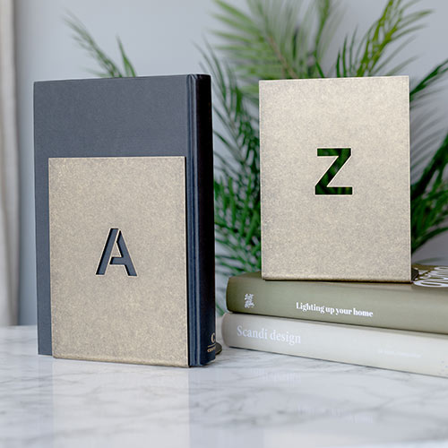 A to Z Bookend Pair